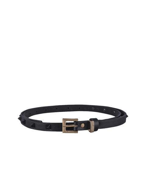 

BuckleUp Women Black Embellished Belt