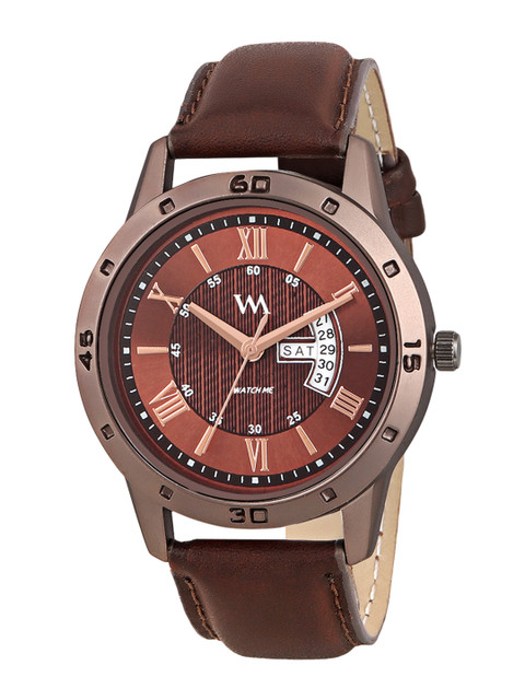 

WM Men Brown Leather Analogue Watch DDWM-032ktd1