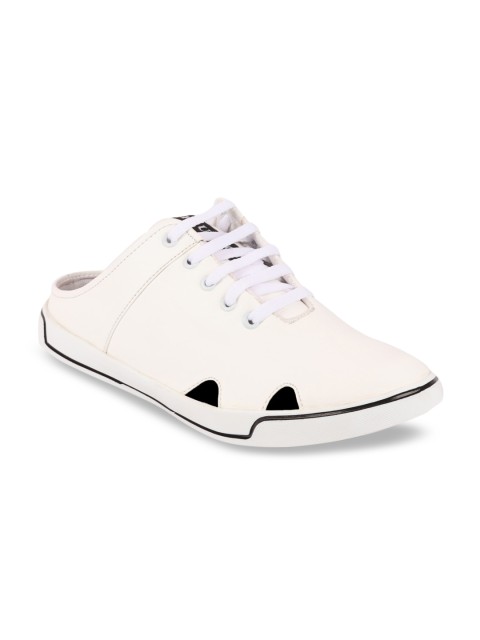 

FAUSTO Men White Slip-On Sneakers