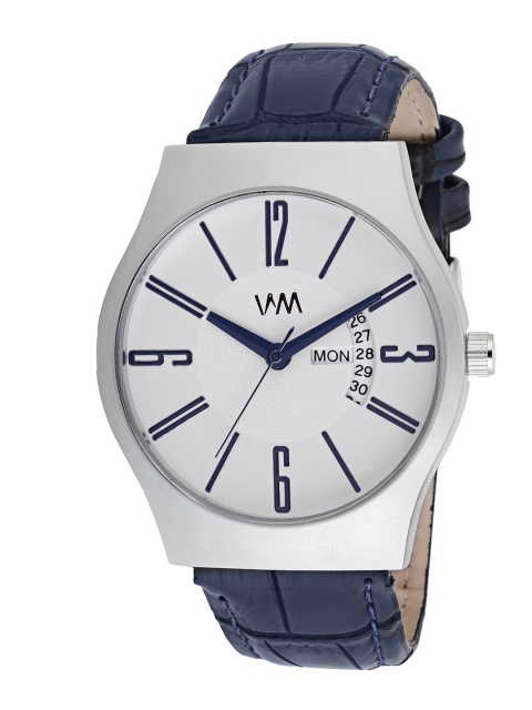 

WM Men White & Blue Analogue Leather Watch DDWM-094ktd1