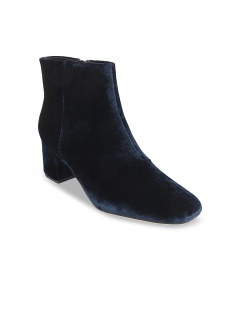 

Clarks Women Navy Blue Solid Heeled Boots