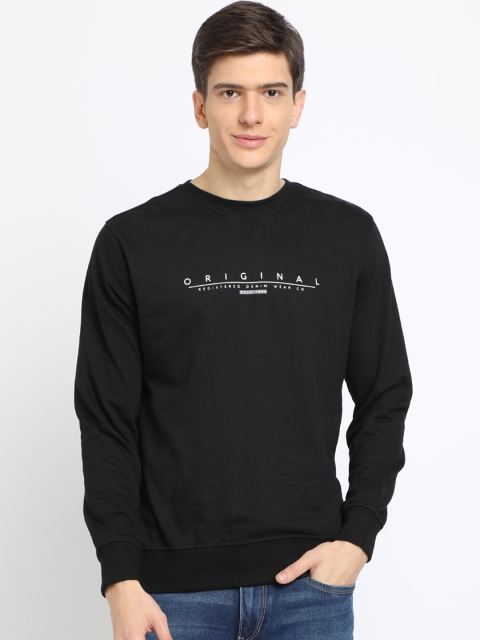 

Crocodile Men Black Solid Sweatshirt