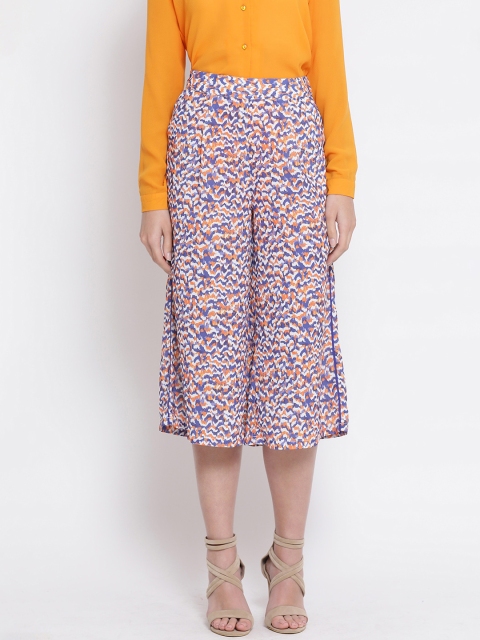 

Oxolloxo Women Multicoloured Regular Fit Printed Culottes, Multi