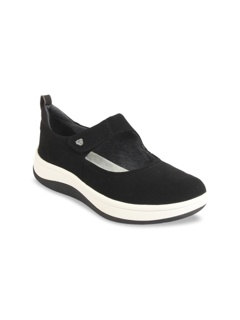 

Clarks Women Black Slip-On Sneakers