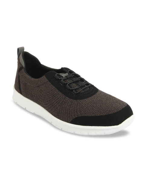 

Clarks Women Charcoal Slip-On Sneakers
