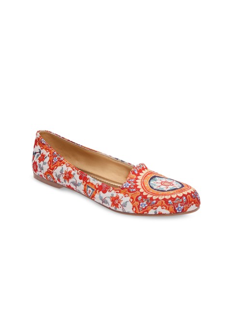 

Kanvas Women Red Printed Ballerinas