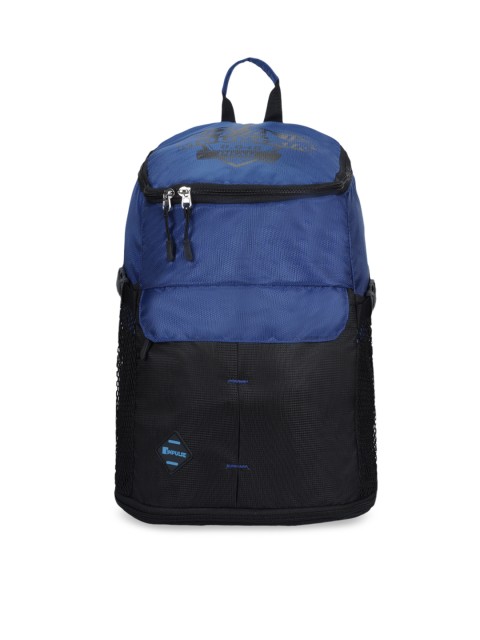 

Impulse Women Blue Colourblocked Backpack