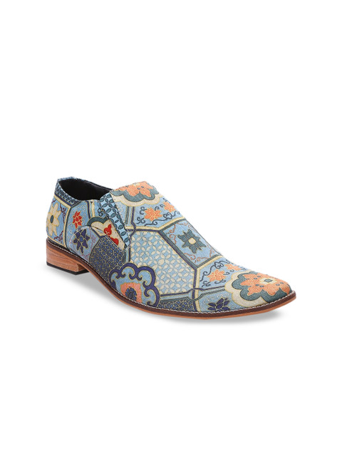 

Kanvas Men Blue Slip-On Shoes