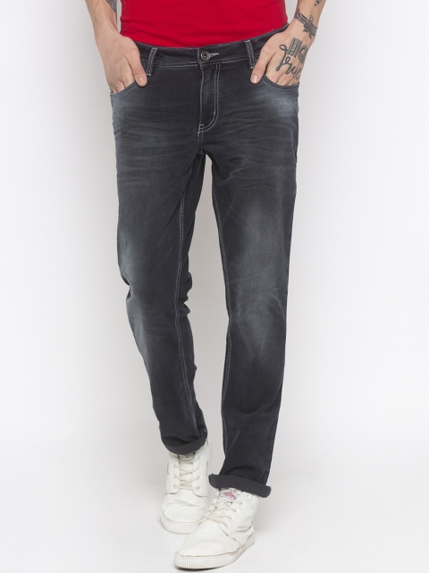 

Globus Men Grey Slim Fit Mid-Rise Clean Look Jeans