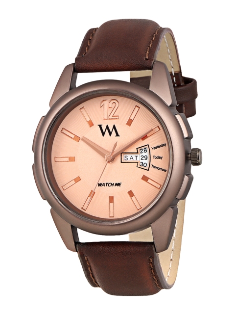 

WM Men Brown Leather Analogue Watch DDWM-031ktd1