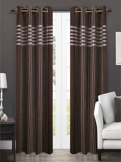 

NEUDIS Brown Single Long Door Curtain
