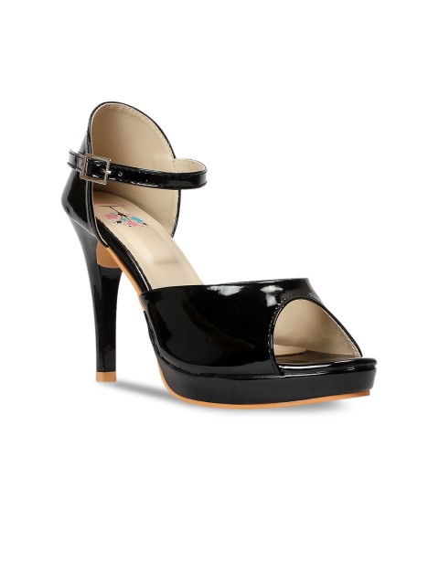 

meriggiare Women Black Solid Mid-Top Heels