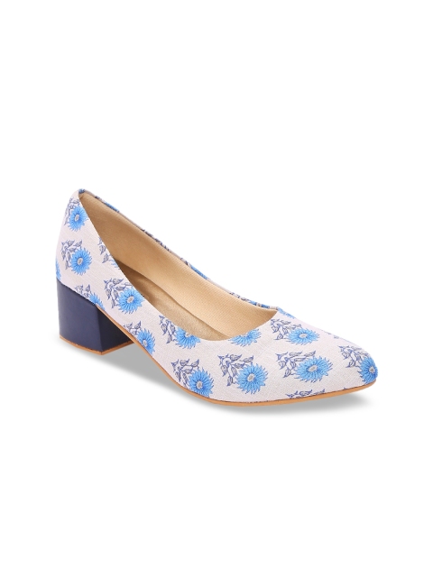 

Kanvas Women Blue Printed Pumps