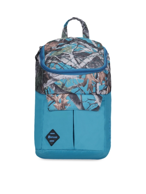 

Impulse Women Blue Graphic Backpack
