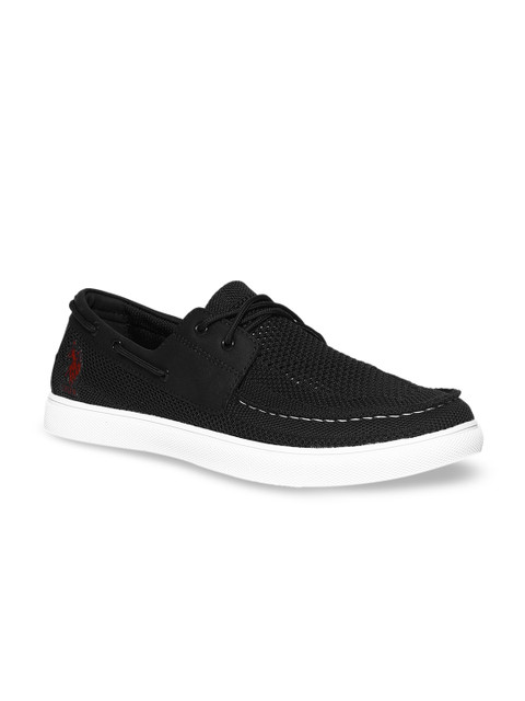 

U.S. Polo Assn. Men Black Boat Shoes