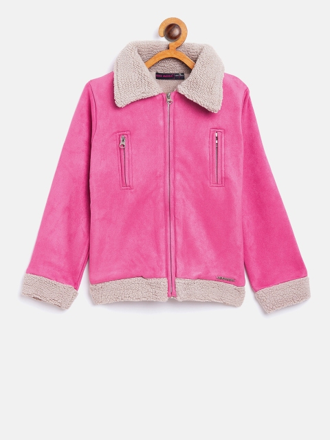 

Nins Moda Girls Pink Colourblocked Sweatshirt