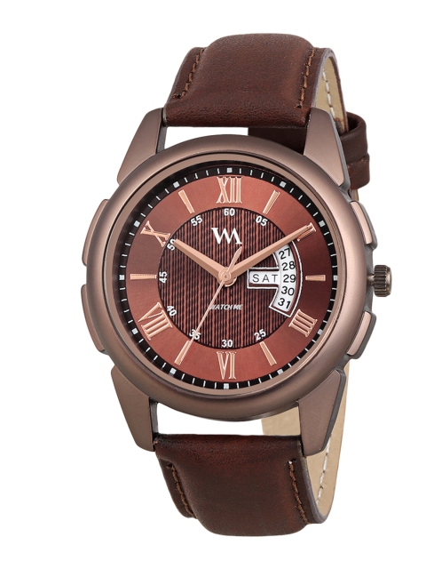 

WM Men Brown Leather Analogue Watch DDWM-035ktd1