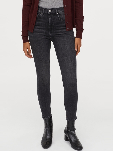 

H&M Women Black Solid Shaping Super Skinny Jeans