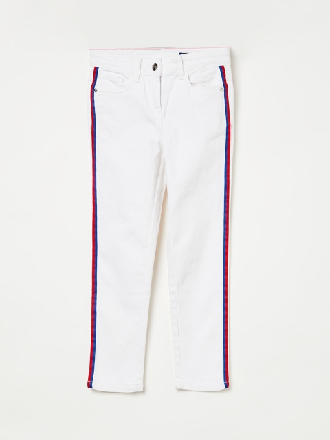 

Fame Forever by Lifestyle Girls White Skinny Fit Mid-Rise Clean Look Jeans