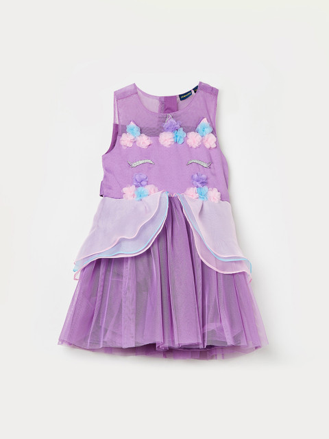 

Juniors by Lifestyle Girls Purple Fit and Flare Dress