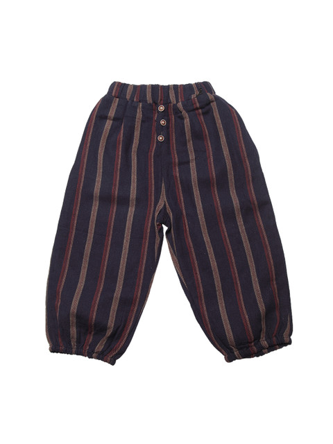 

J Style Kids Blue & Red Smart Regular Fit Self Design Joggers