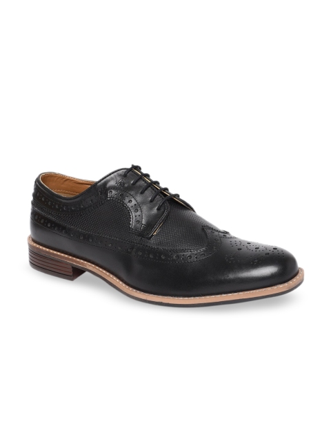 

Arrow Men Black Textured Leather Formal Brogues