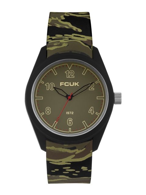 

FCUK Unisex Green Analogue Watch FC154E