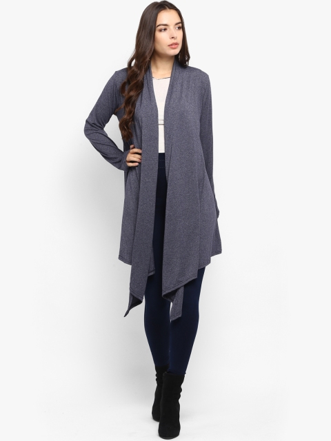 

Lady Stark Women Charcoal Grey Solid Waterfall Shrug