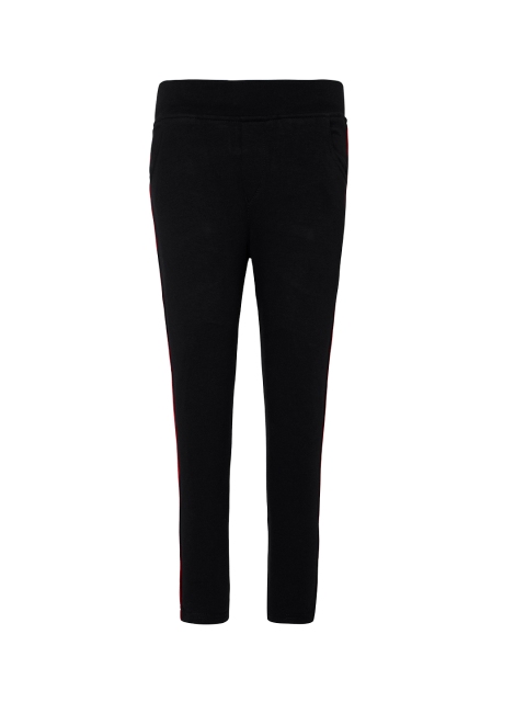 

Punkster Girls Black Solid Knitted Jeggings