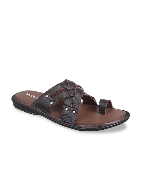 

Vardhra Men Brown Leather Comfort Sandals