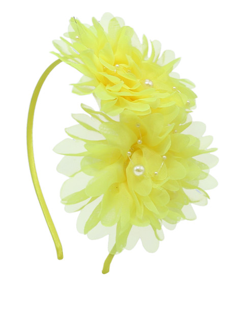

The Magic Wand Yellow Embellished Hairband