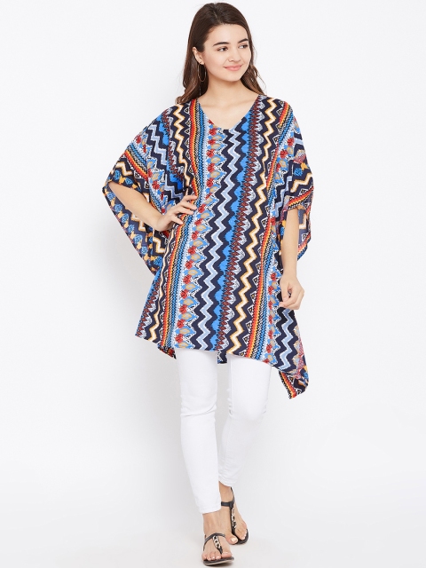 

AASK Women Multicolor Printed Crepe Tunic, Multi