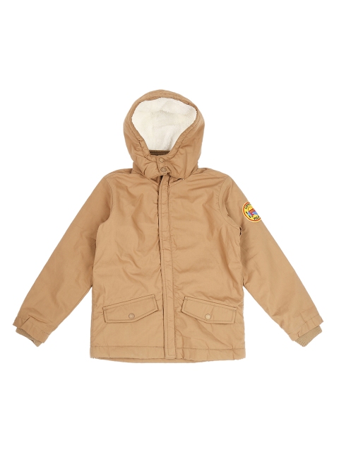 

Pantaloons Junior Boys Khaki Solid Padded Jacket