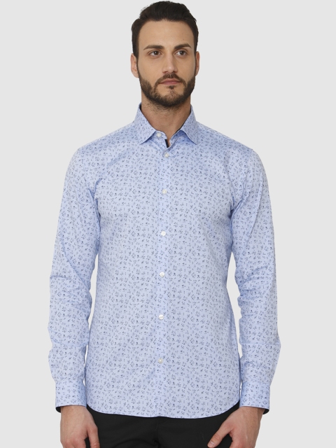 

SELECTED Men Blue Slim Fit Printed Casual Shirt