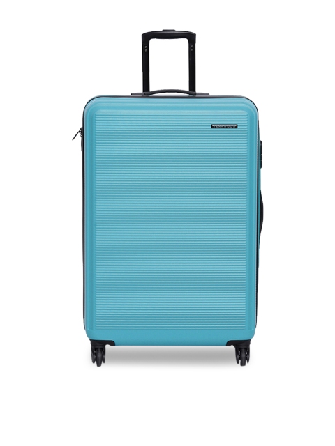 

Teakwood Leathers Unisex Blue Cabin Trolley Bag