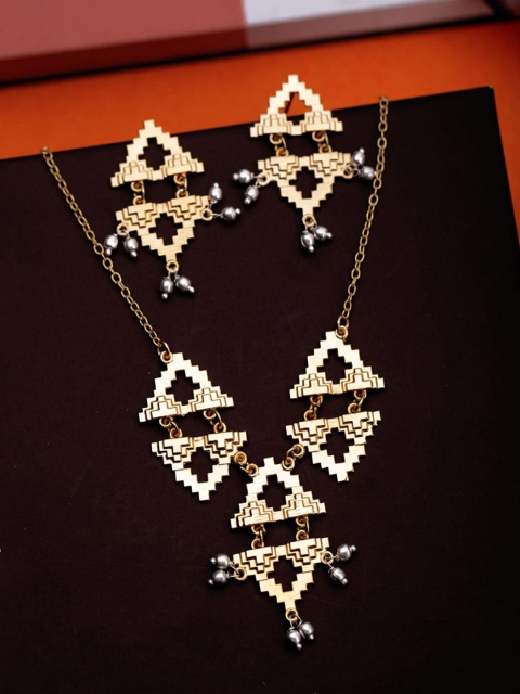 Studio Voylla Women Gold-Plated Jewellery Set