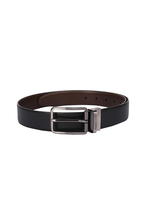 

Van Heusen Men Black & Brown Textured Reversible Leather Belt