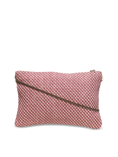 

Diwaah Pink Self Design Sling Bag