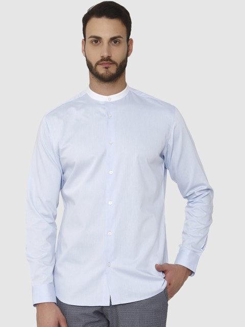 

SELECTED Men Blue Regular Fit Solid Formal Shirt