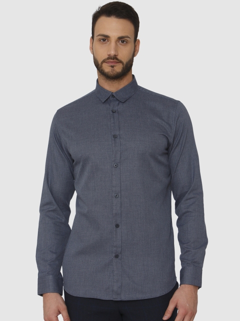 

SELECTED Men Blue Slim Fit Solid Casual Shirt