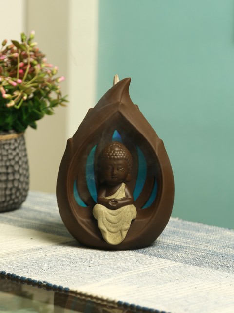 

Aapno Rajasthan Brown Resin Smoke Fountain with Backflow Incense Cone