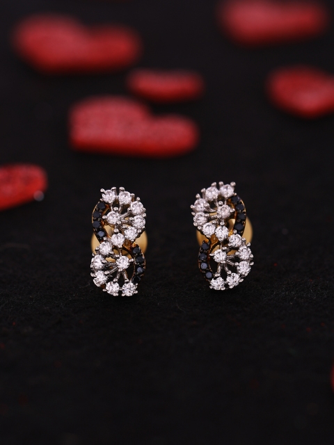 

Studio Voylla Gold-Plated & White Handcrafted Classic Studs