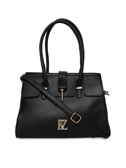 

Kazo Black Solid Handheld Bag
