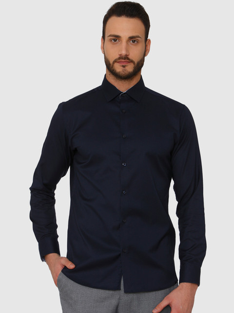

SELECTED Men Blue Slim Fit Solid Casual Shirt