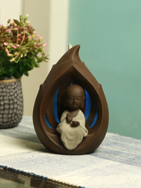 

Aapno Rajasthan Brown Resin Smoke Fountain with Backflow Incense Cone