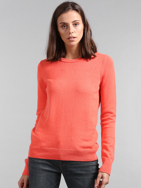 

GAP Women Orange Solid Sweater