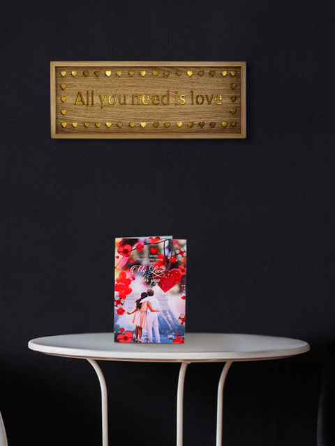 

Archies Multicoloured Combo of Valentines Day Photo Frame & Greeting Card, Multi