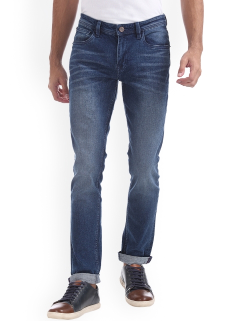 

Arrow Blue Jean Co. Men Blue Slim Fit Mid-Rise Clean Look Jeans