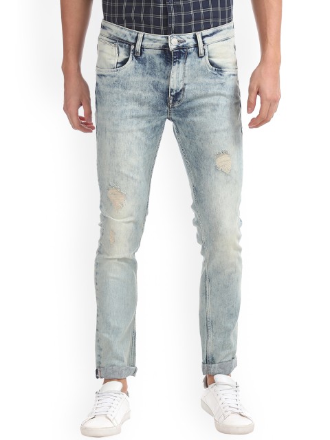 

Ed Hardy Men Blue Skinny Fit Mid-Rise Mildly Distressed Stretchable Jeans