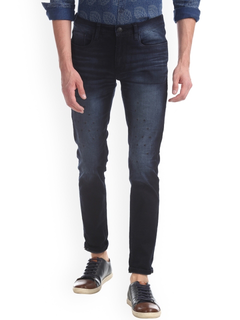

Ed Hardy Men Blue Skinny Fit Mid-Rise Clean Look Stretchable Jeans